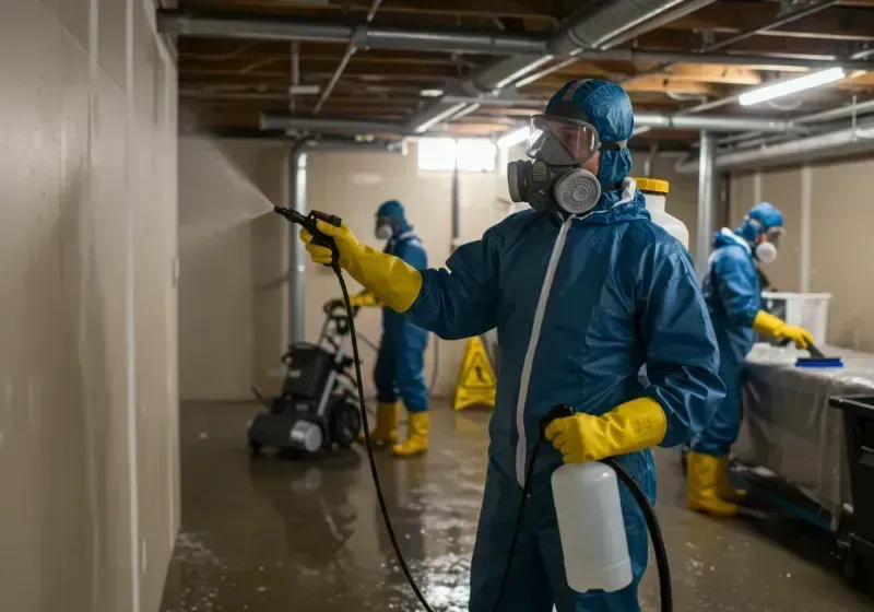 Basement Sanitization and Antimicrobial Treatment process in Marshall, TX